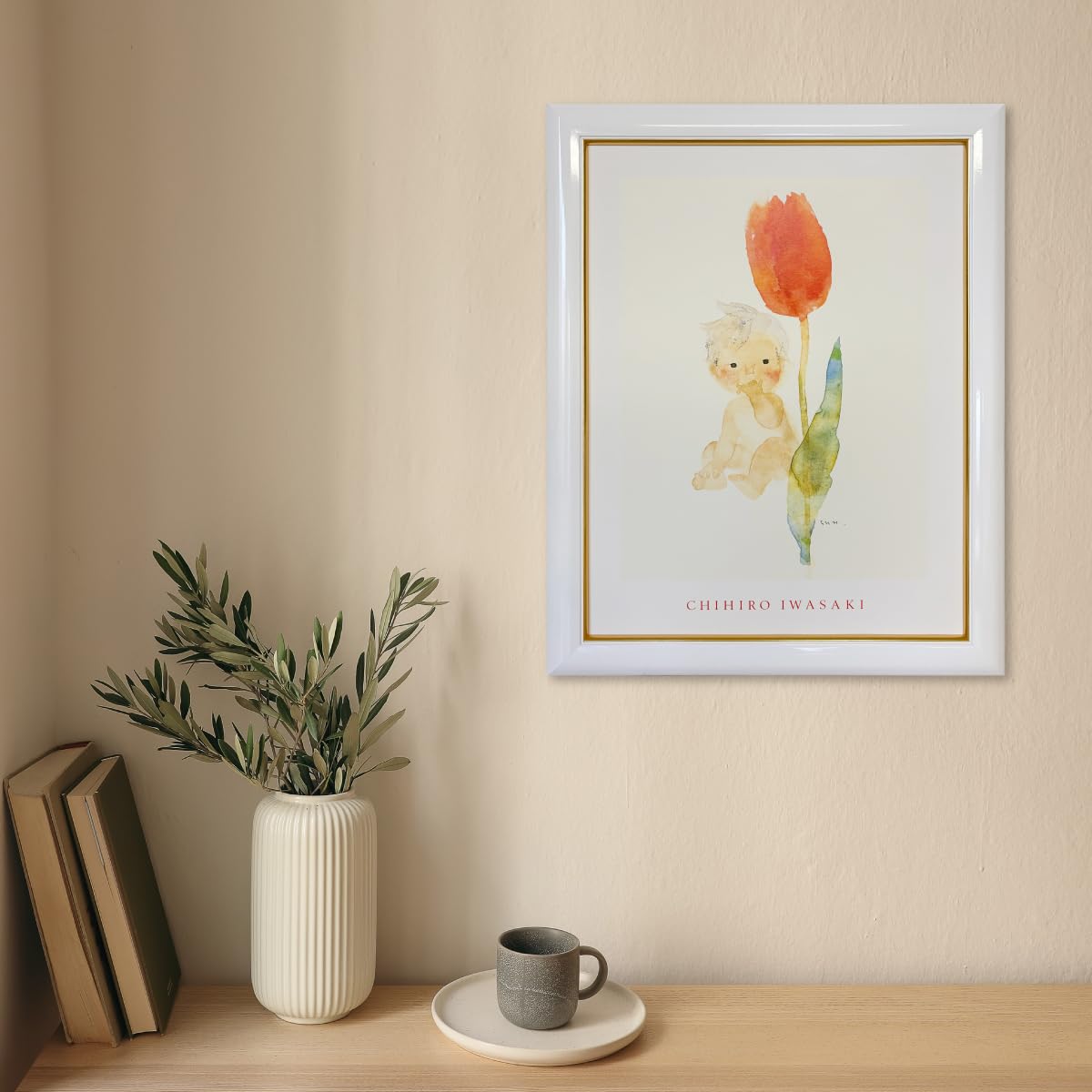 Amazon.co.jp: 額入りポスター いわさきちひろ ＜CP いわさきちひろ額